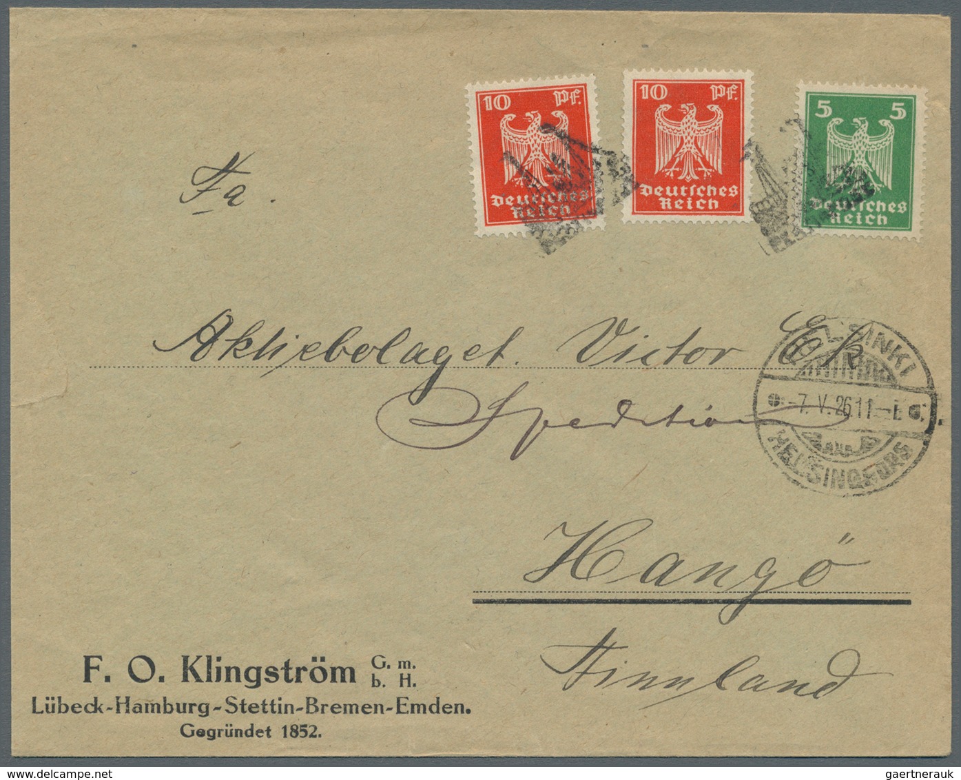 24855 Schiffspost Deutschland: 1900/1939, kleine Sammlung mit ca. 50 Briefen und Karten inkl. einiger unge