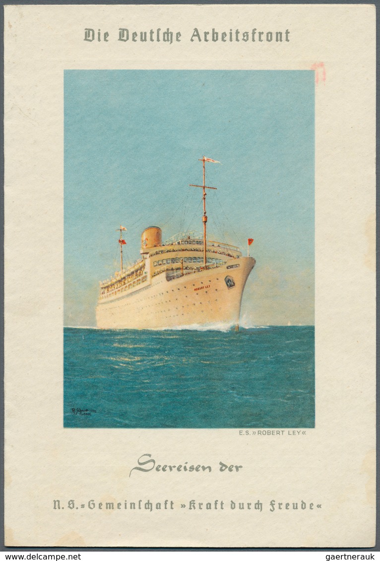 24861 Deutsche Schiffspost im Ausland - Seepost: 1920/1945, Partie von über 80 Belegen mit vielen interess