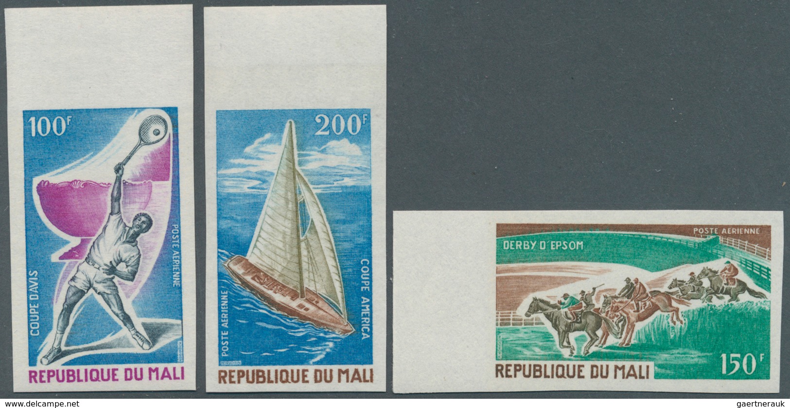 24913 Thematische Philatelie: 1970s/1990s. Lot With About 70 Proof And Color Proof Stamps Of Former French - Non Classés