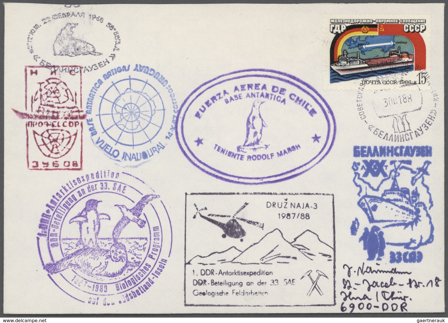 24951 Thematik: Antarktis / Antarctic: 1969/1991, EAST GERMAN ANTARCTIC RESEARCH (incl. A Few Arctic), Acc - Autres & Non Classés