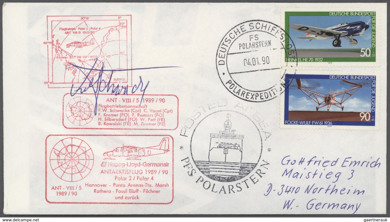 24953 Thematik: Antarktis / antarctic: 1976/2009, (WEST) GERMAN ANTARCTIC RESEARCH (incl. a few Arctic), c