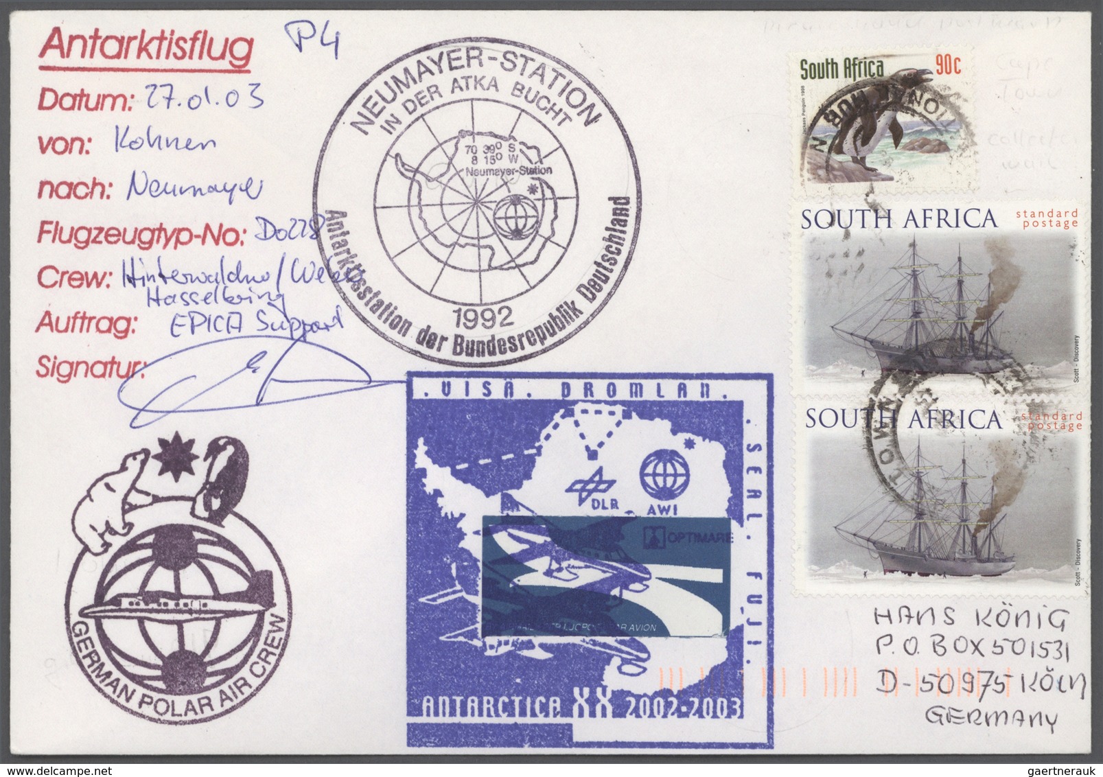 24953 Thematik: Antarktis / antarctic: 1976/2009, (WEST) GERMAN ANTARCTIC RESEARCH (incl. a few Arctic), c