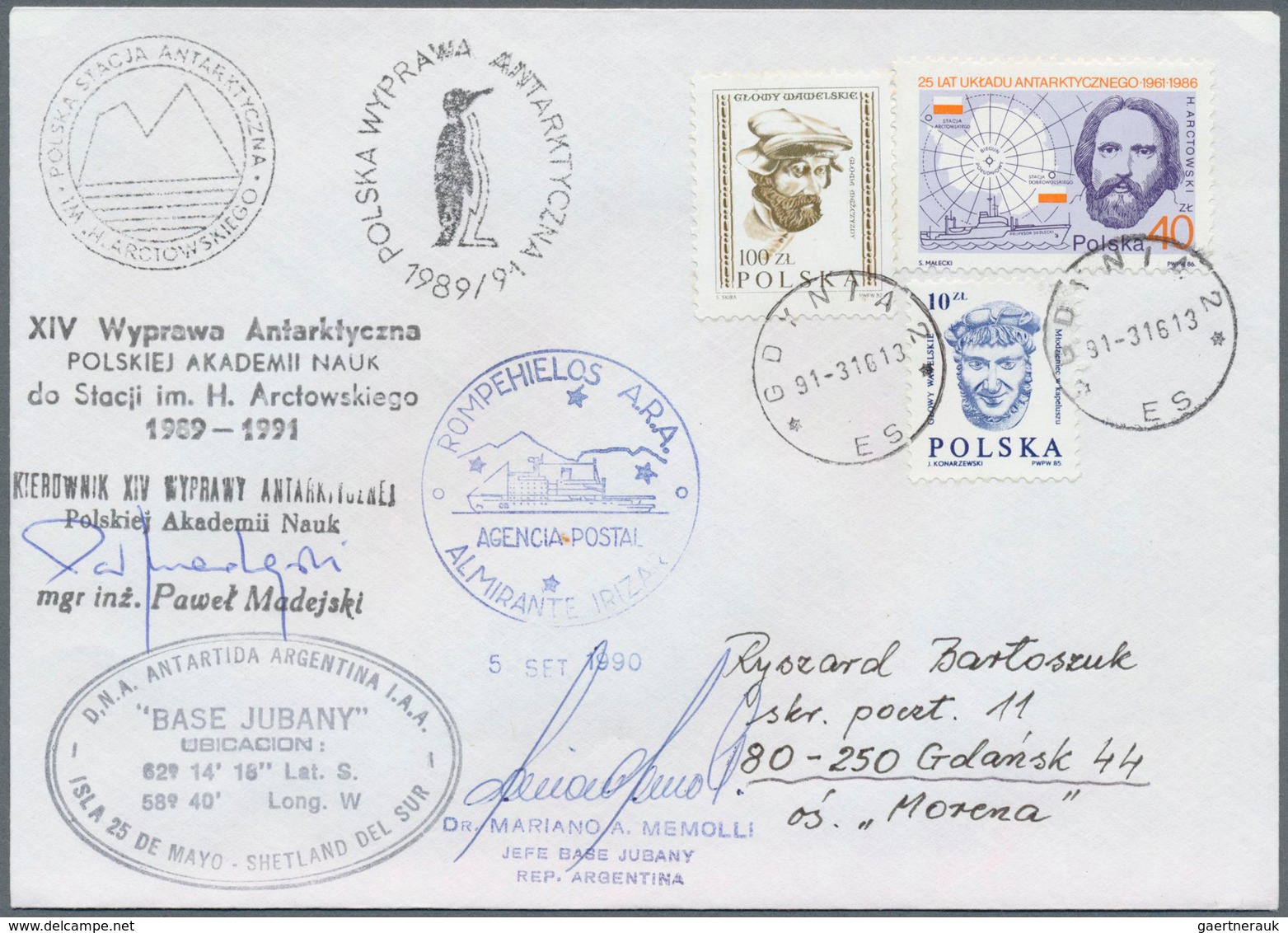 24954 Thematik: Antarktis / Antarctic: 1976/2005, POLISH ANTARCTIC RESEARCH, Collection Of Apprx. 370 Cove - Autres & Non Classés