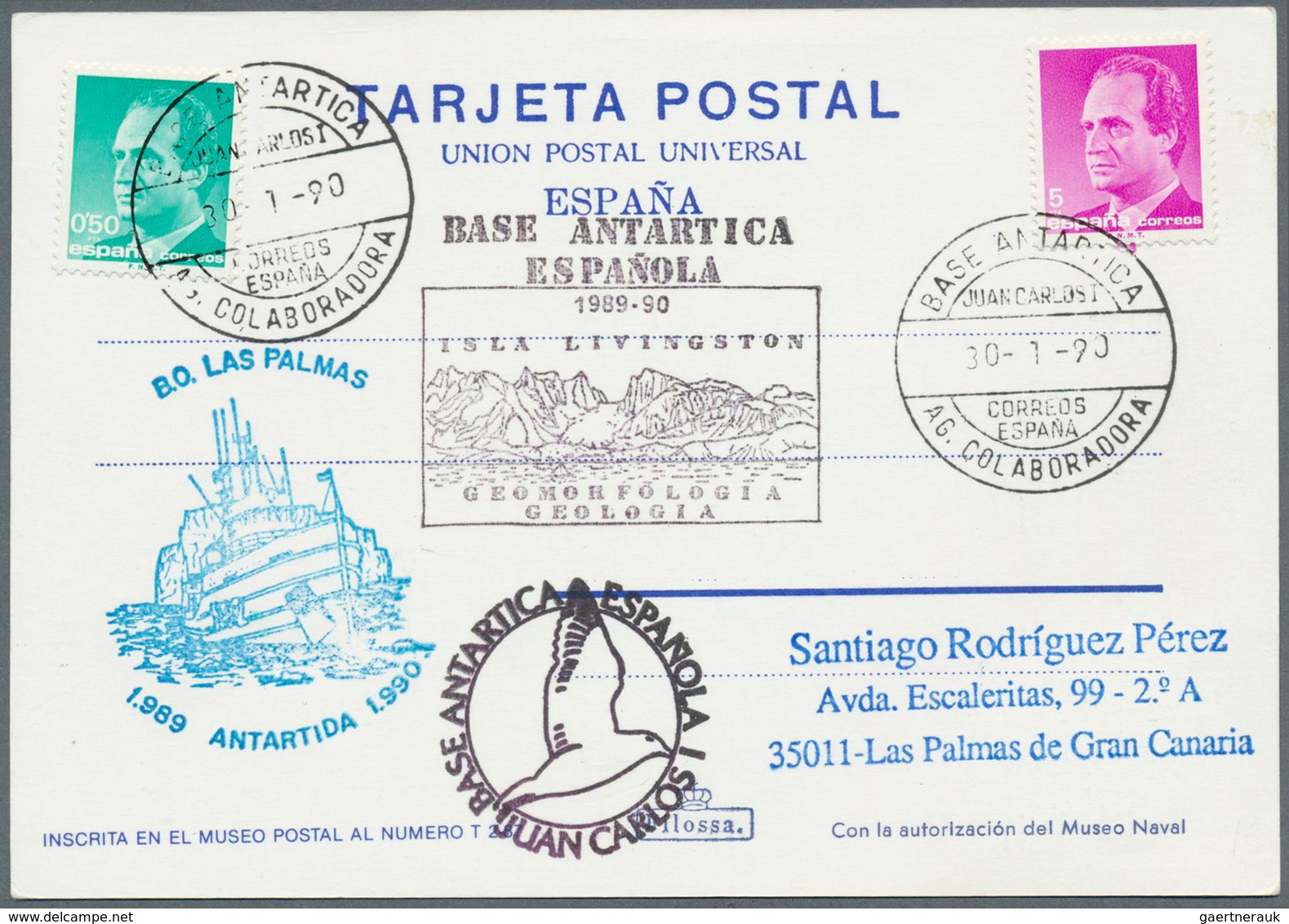 24957 Thematik: Antarktis / Antarctic: 1986/2009, SPANISH ANTARCTIC RESEARCH, Collection Of Apprx. 150 Cov - Autres & Non Classés