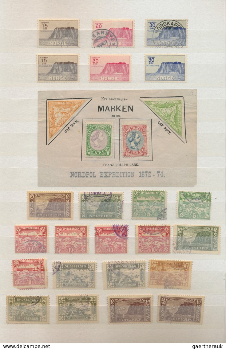 24962 Thematik: Arktis / Arctic: 1874/1935 (ca.), Specialised Assortment Incl. Four Austrian 1874 Vignette - Autres & Non Classés