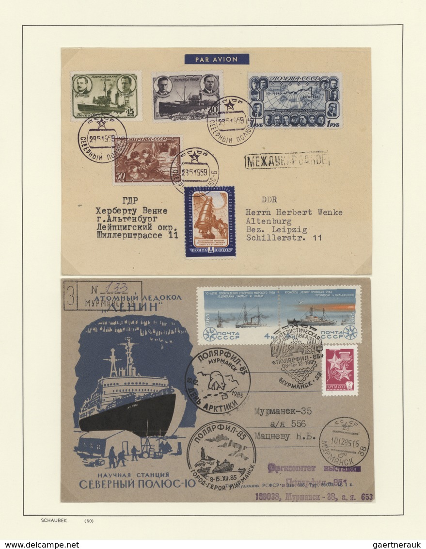24963 Thematik: Arktis / arctic: 1918/1994, collection of apprx. 316 covers/cards plus a good range of sta