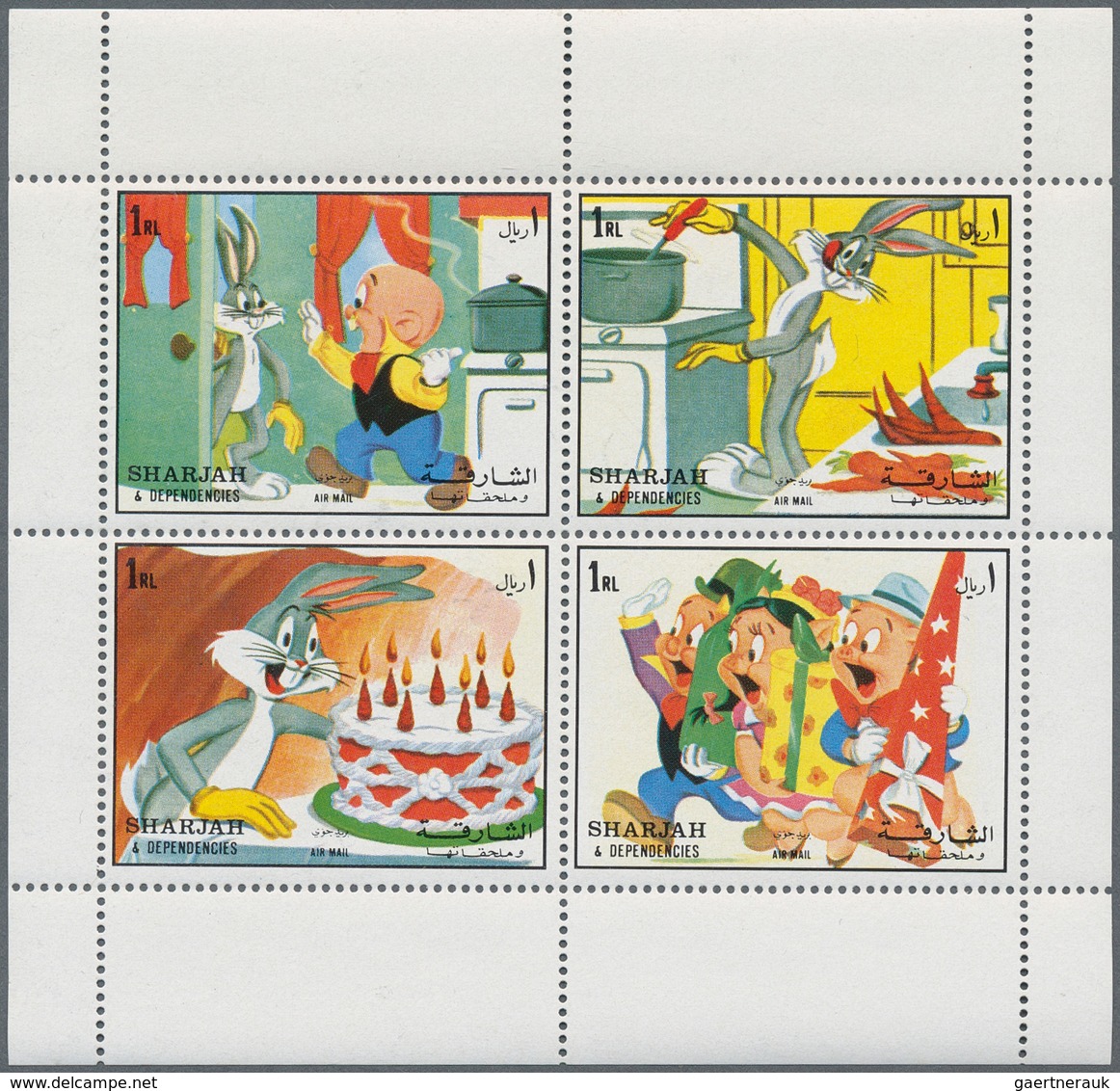 24999 Thematik: Comics / Comics: 1972, Sharjah, U/m Assortment Of More Than 100 Se-tenant Mini Sheets (com - Bandes Dessinées