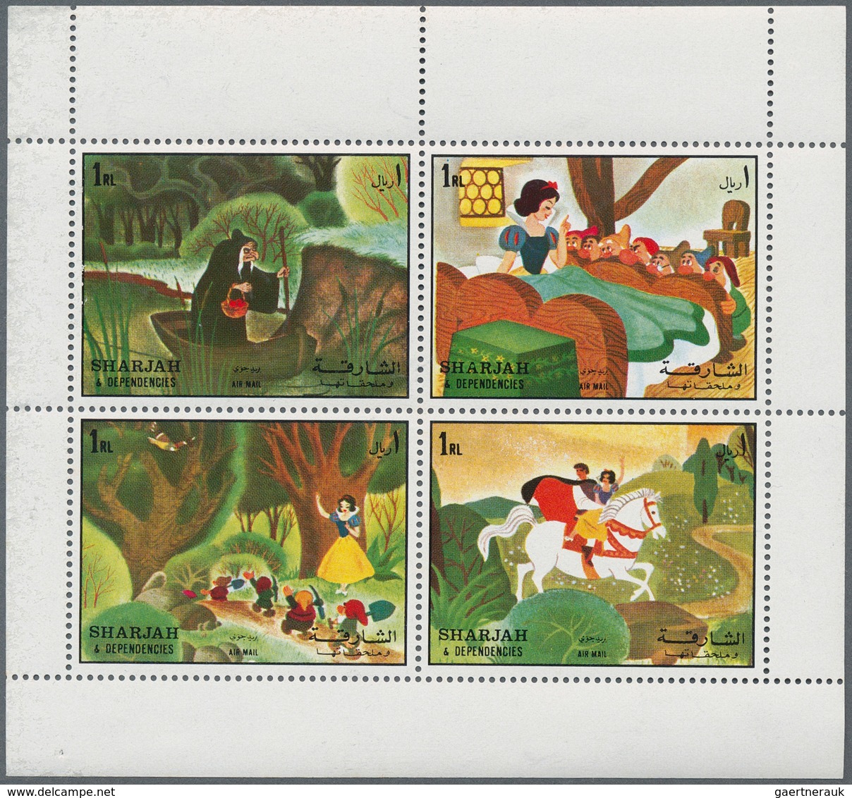 24999 Thematik: Comics / Comics: 1972, Sharjah, U/m Assortment Of More Than 100 Se-tenant Mini Sheets (com - Bandes Dessinées