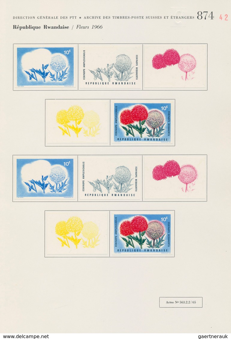 25062 Thematik: Flora, Botanik / Flora, Botany, Bloom: 1966, Interesting Collection Of Ca. 70 Stamps (impe - Autres & Non Classés