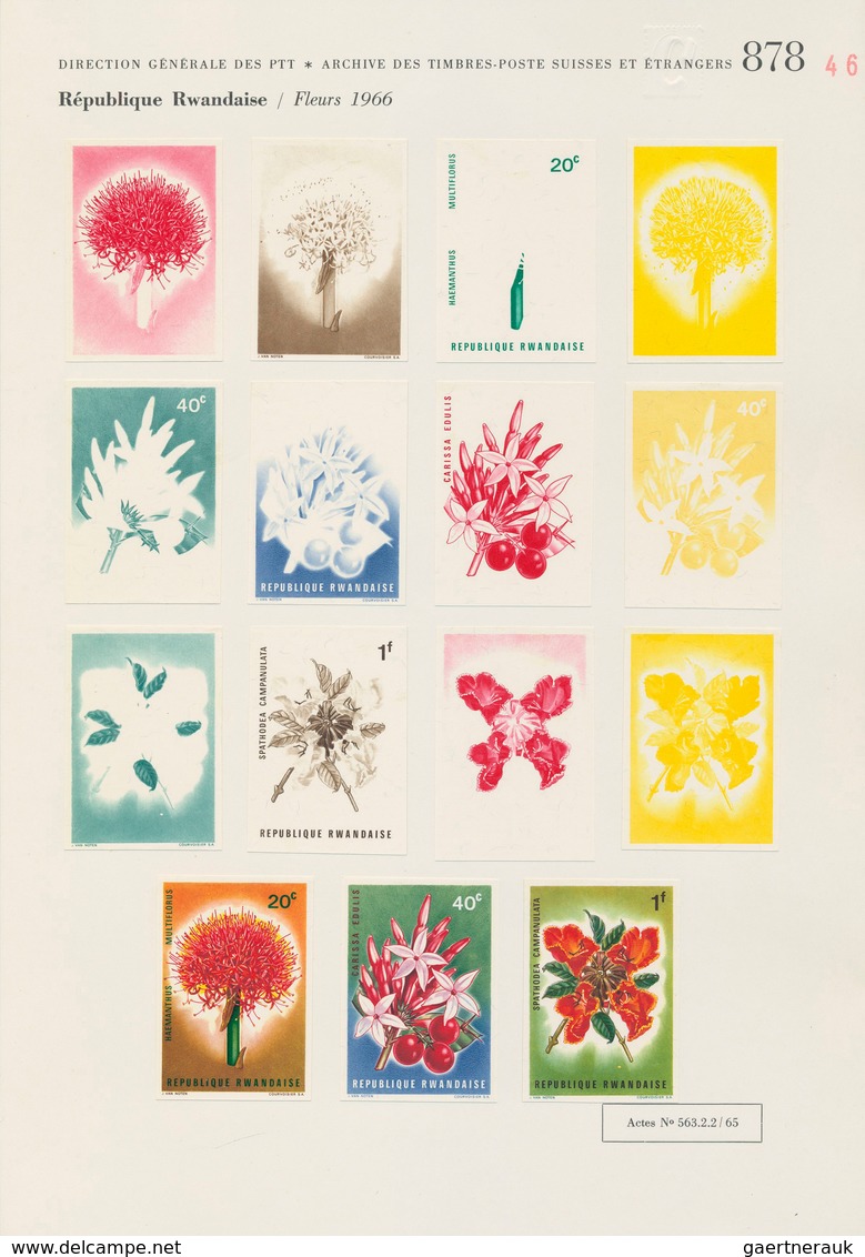 25062 Thematik: Flora, Botanik / Flora, Botany, Bloom: 1966, Interesting Collection Of Ca. 70 Stamps (impe - Autres & Non Classés