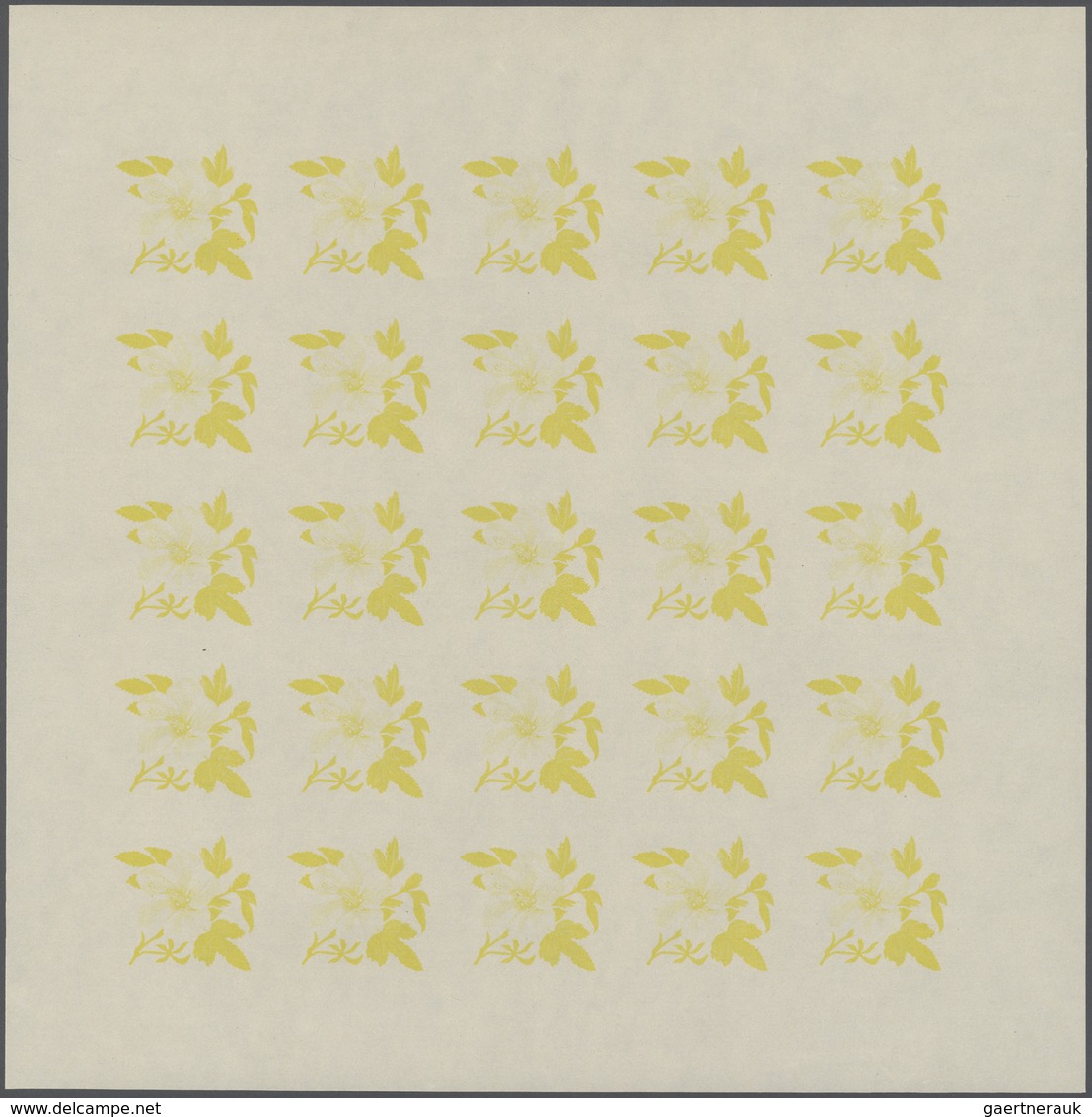 25063 Thematik: Flora, Botanik / Flora, Botany, Bloom: 1966, Burundi. Progressive Proofs Set Of Sheets For - Autres & Non Classés
