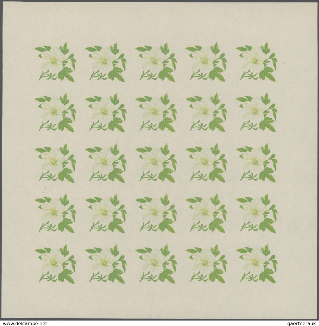 25063 Thematik: Flora, Botanik / Flora, Botany, Bloom: 1966, Burundi. Progressive Proofs Set Of Sheets For - Autres & Non Classés