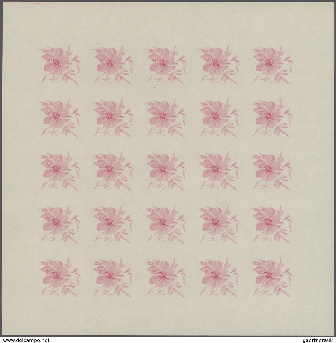 25063 Thematik: Flora, Botanik / flora, botany, bloom: 1966, Burundi. Progressive proofs set of sheets for