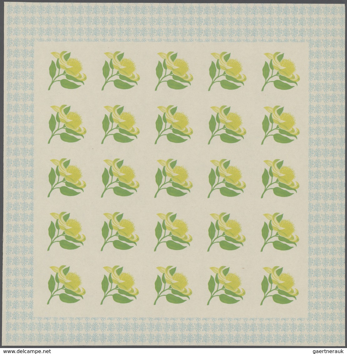 25064 Thematik: Flora, Botanik / flora, botany, bloom: 1966, Burundi. Progressive proofs set of sheets for