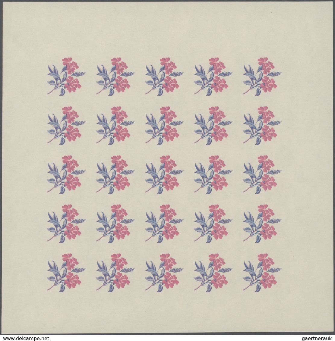 25065 Thematik: Flora, Botanik / Flora, Botany, Bloom: 1966, Burundi. Progressive Proofs Set Of Sheets For - Autres & Non Classés