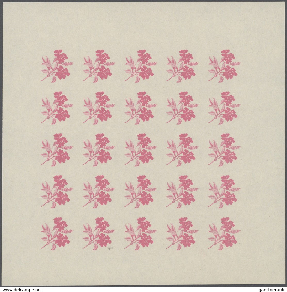 25065 Thematik: Flora, Botanik / Flora, Botany, Bloom: 1966, Burundi. Progressive Proofs Set Of Sheets For - Autres & Non Classés