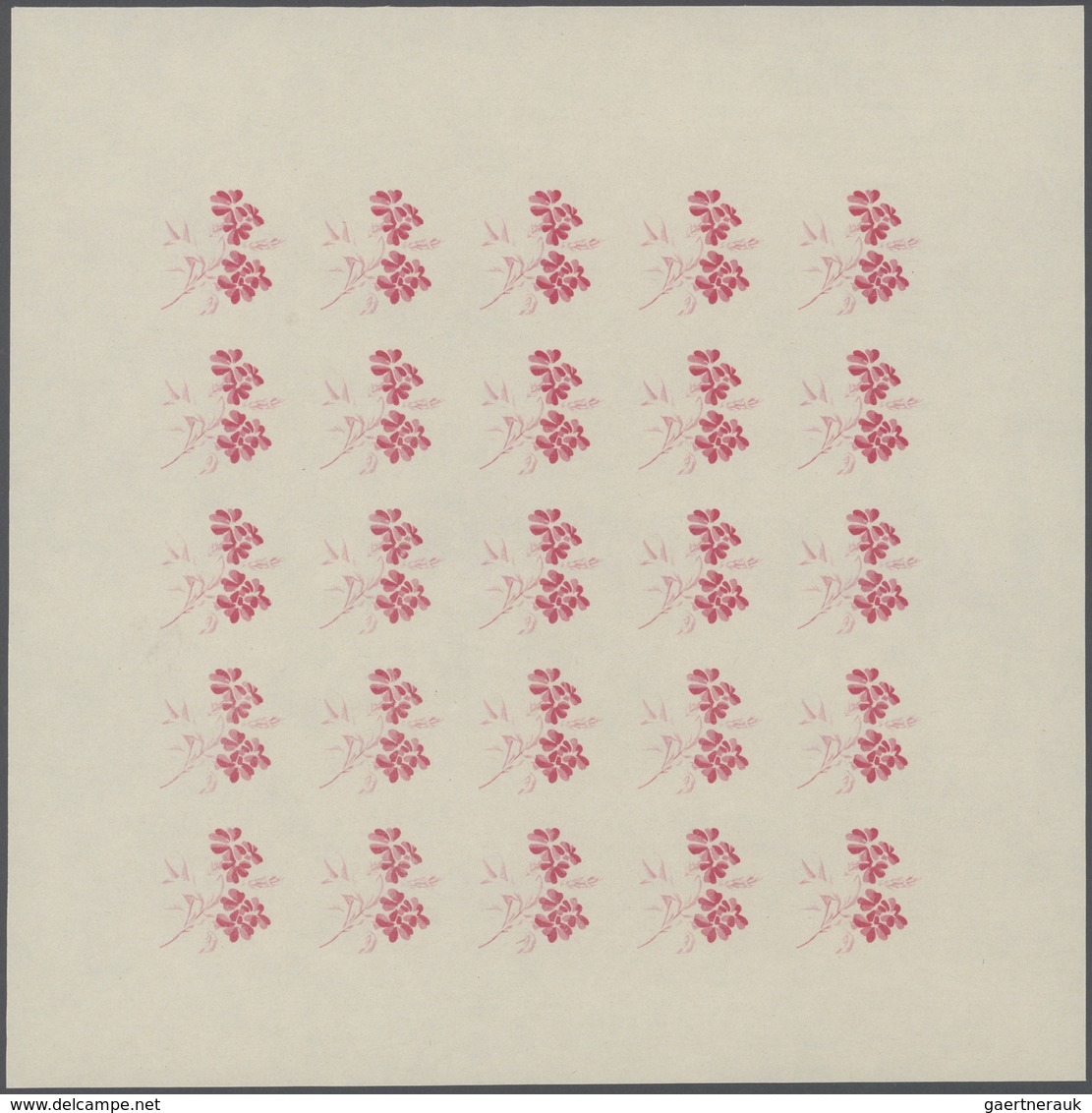 25065 Thematik: Flora, Botanik / flora, botany, bloom: 1966, Burundi. Progressive proofs set of sheets for