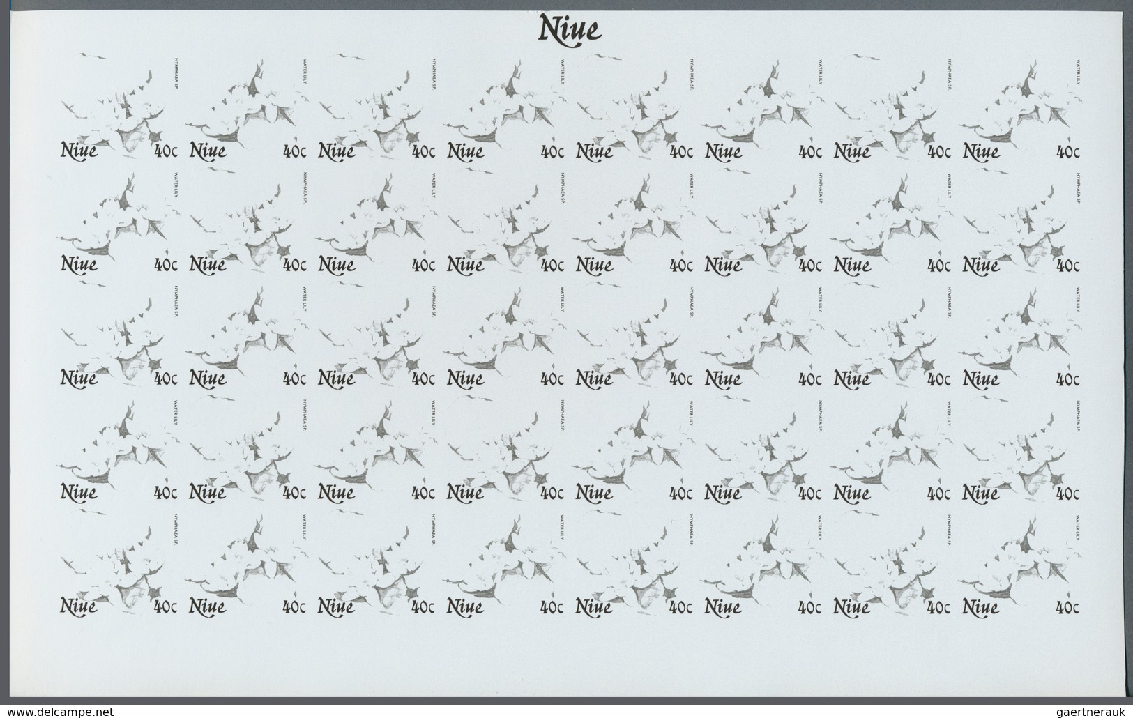 25072 Thematik: Flora, Botanik / Flora, Botany, Bloom: 1981, Niue. Progressive Proofs Set Of Sheets For Th - Autres & Non Classés