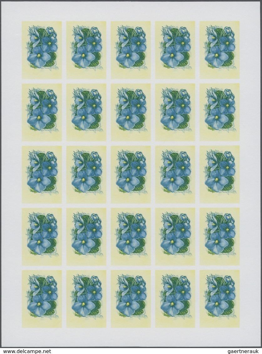 25078 Thematik: Flora, Botanik / flora, botany, bloom: 1986, Burundi. Progressive proofs set of sheets for