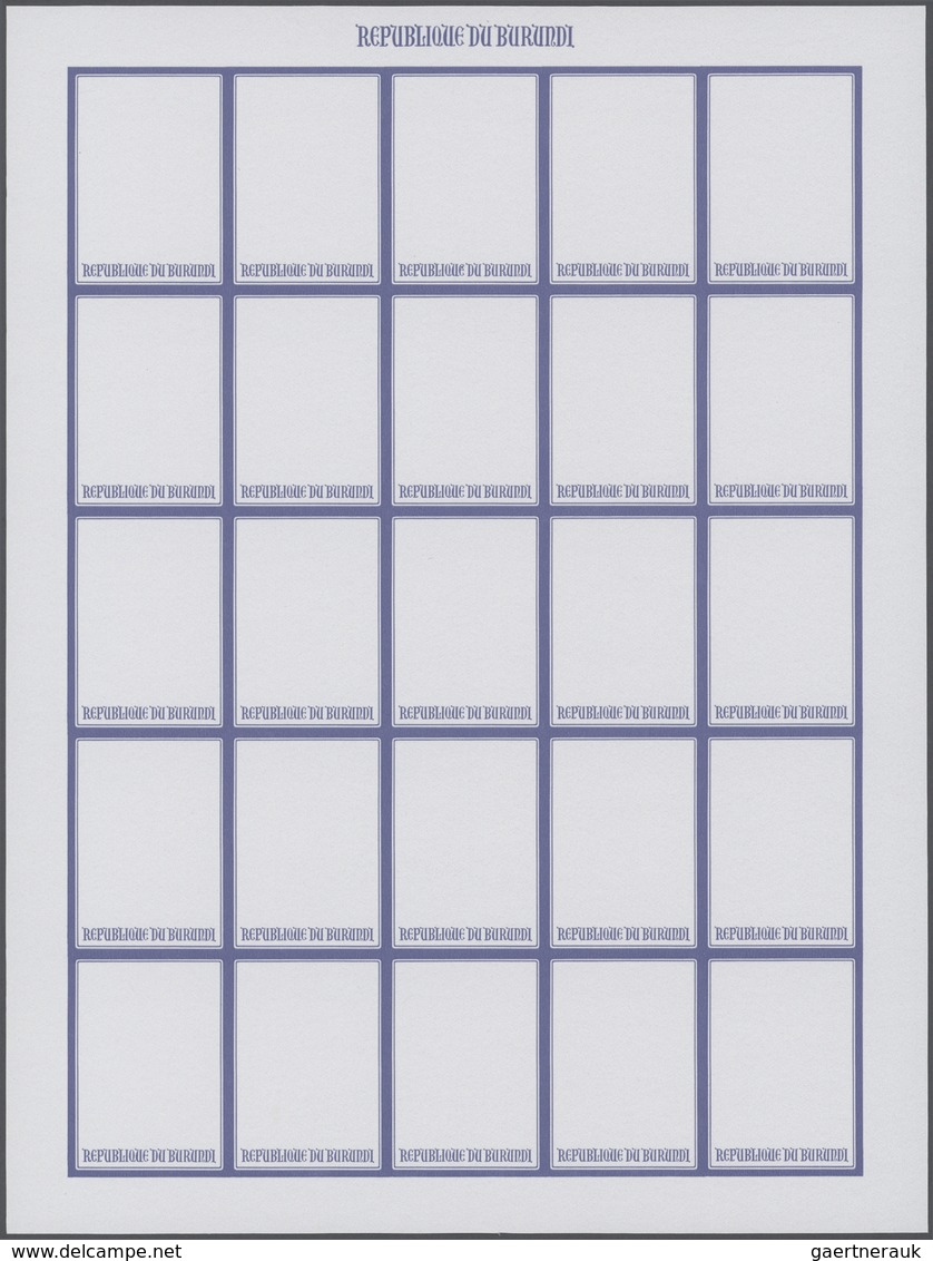 25078 Thematik: Flora, Botanik / flora, botany, bloom: 1986, Burundi. Progressive proofs set of sheets for