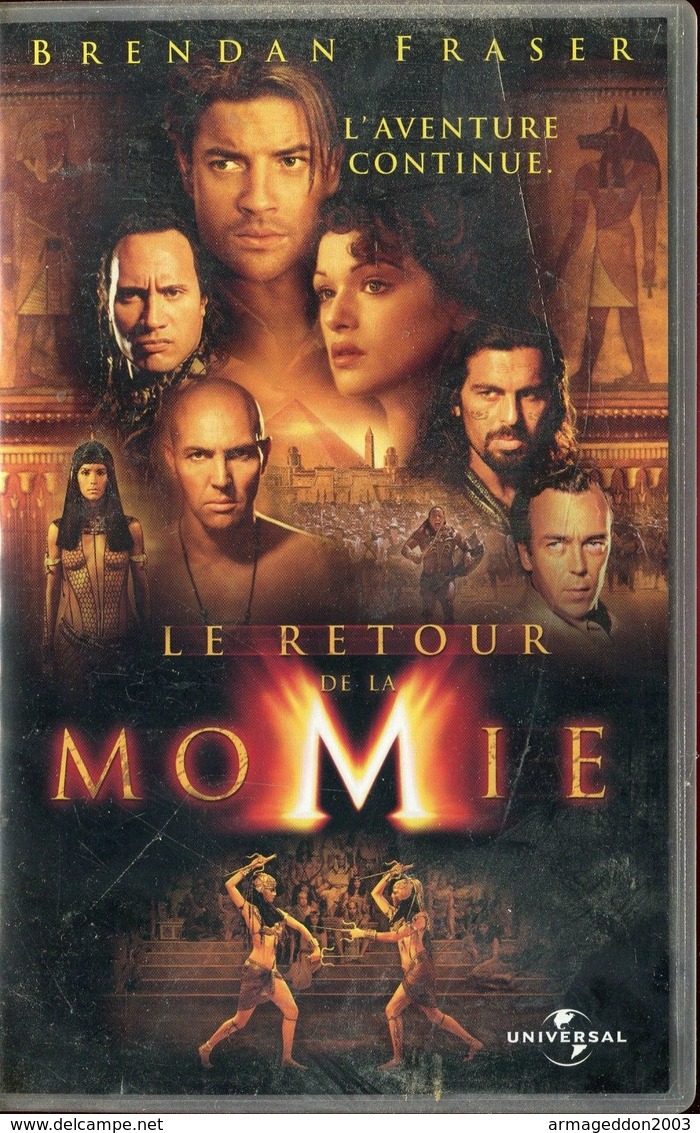 K7 VHS CASSETTE VIDEO - LE RETOUR DE LA MOMIE - Action, Adventure