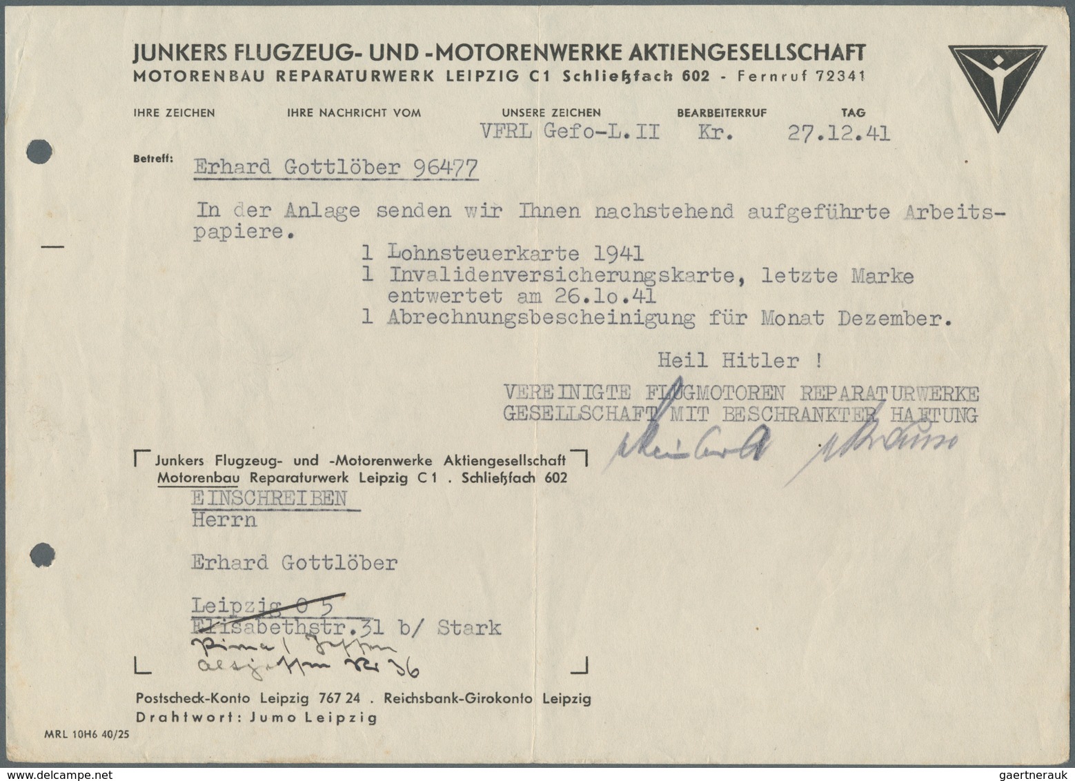 25096 Thematik: Flugzeuge, Luftfahrt / Airoplanes, Aviation: 1933/1941, Kleine Dokumentation Lufthansa/Jun - Flugzeuge