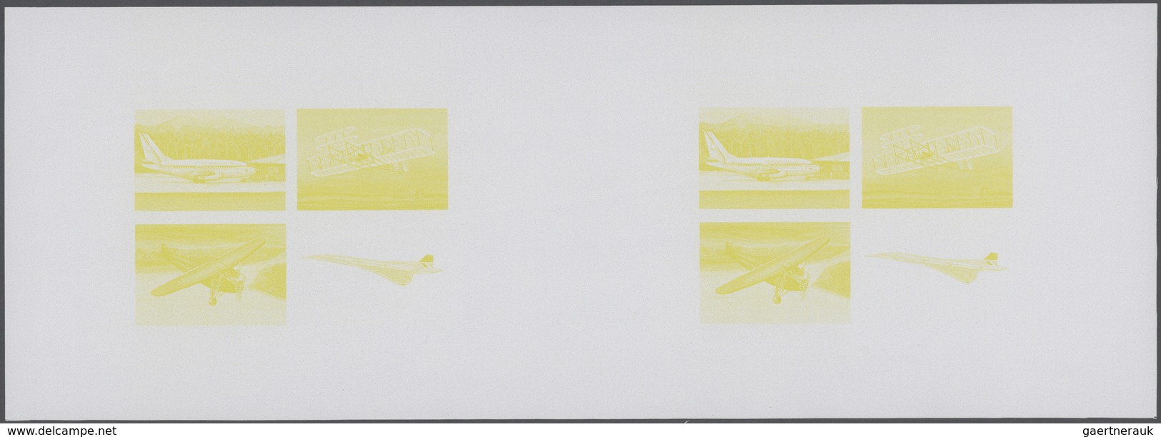 25106 Thematik: Flugzeuge, Luftfahrt / airoplanes, aviation: 1978, Samoa. Progressive proofs set of sheets