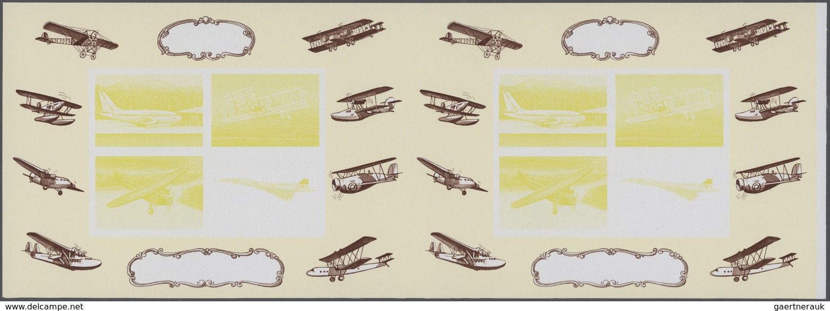 25106 Thematik: Flugzeuge, Luftfahrt / airoplanes, aviation: 1978, Samoa. Progressive proofs set of sheets