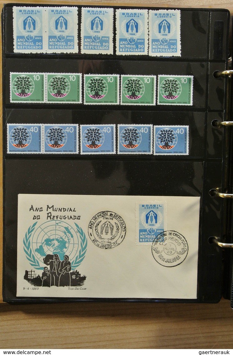 25123 Thematik: Intern. Organisationen / International Organizations: Album With MNH Sets And FDC's Of Var - Autres & Non Classés