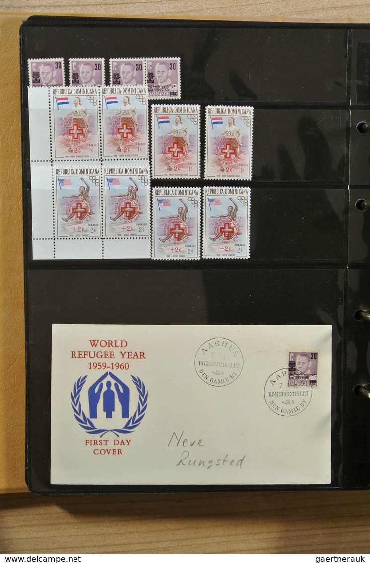 25123 Thematik: Intern. Organisationen / international organizations: Album with MNH sets and FDC's of var