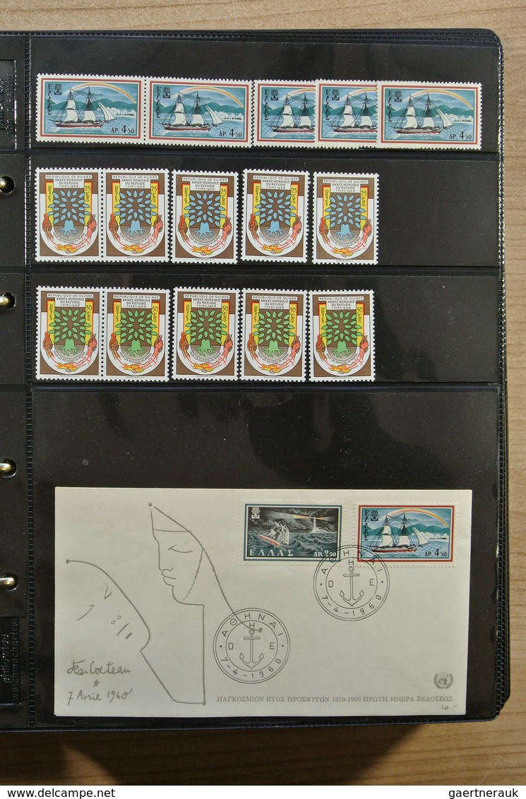 25123 Thematik: Intern. Organisationen / international organizations: Album with MNH sets and FDC's of var