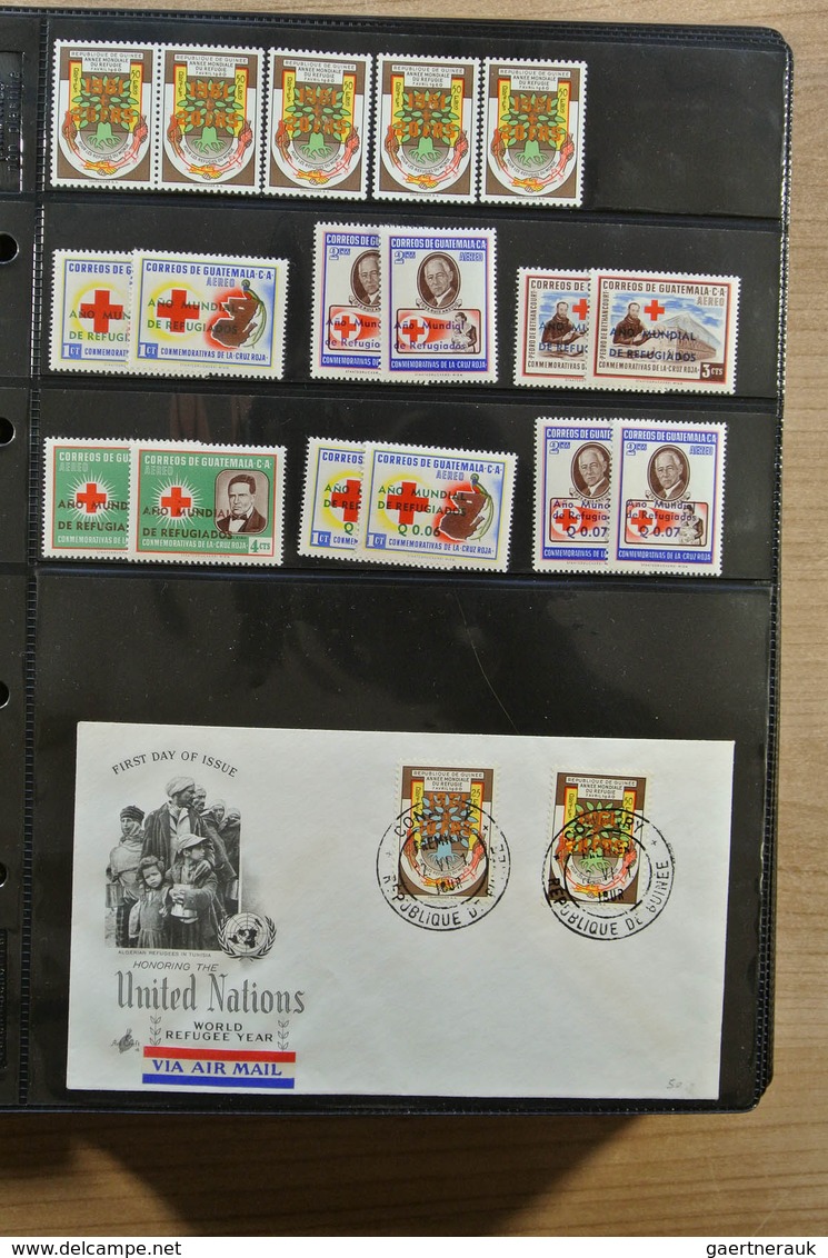 25123 Thematik: Intern. Organisationen / international organizations: Album with MNH sets and FDC's of var