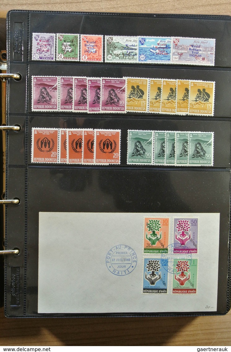 25123 Thematik: Intern. Organisationen / international organizations: Album with MNH sets and FDC's of var