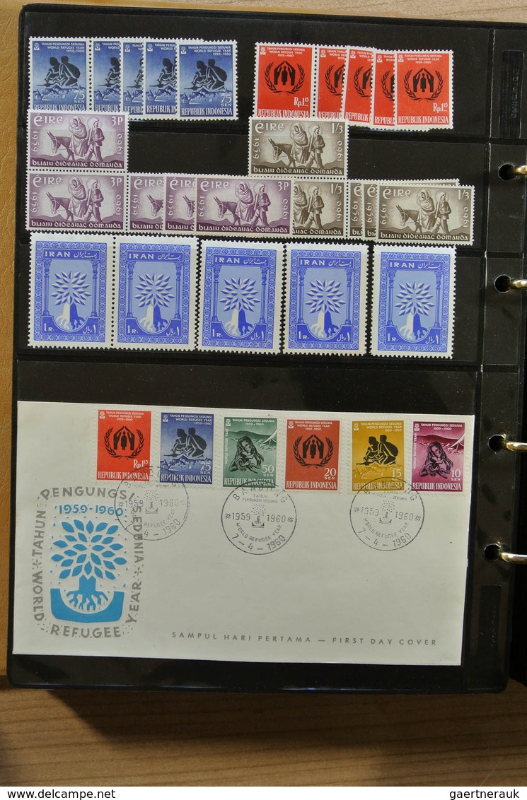 25123 Thematik: Intern. Organisationen / international organizations: Album with MNH sets and FDC's of var