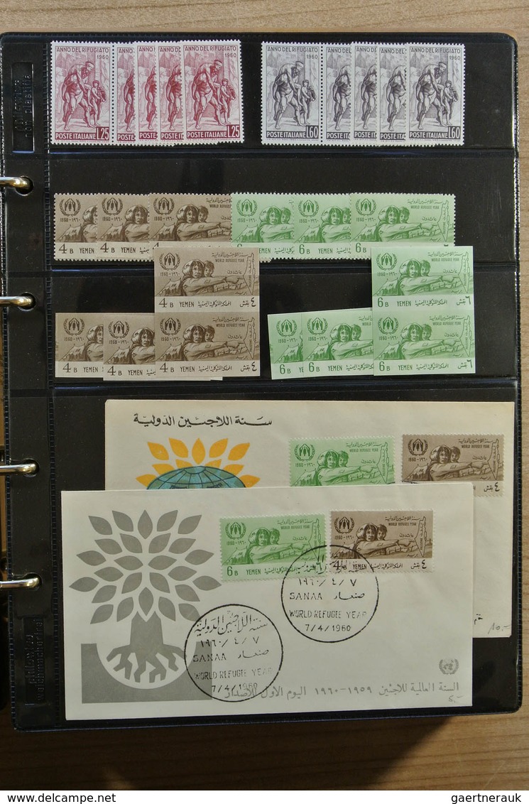 25123 Thematik: Intern. Organisationen / international organizations: Album with MNH sets and FDC's of var