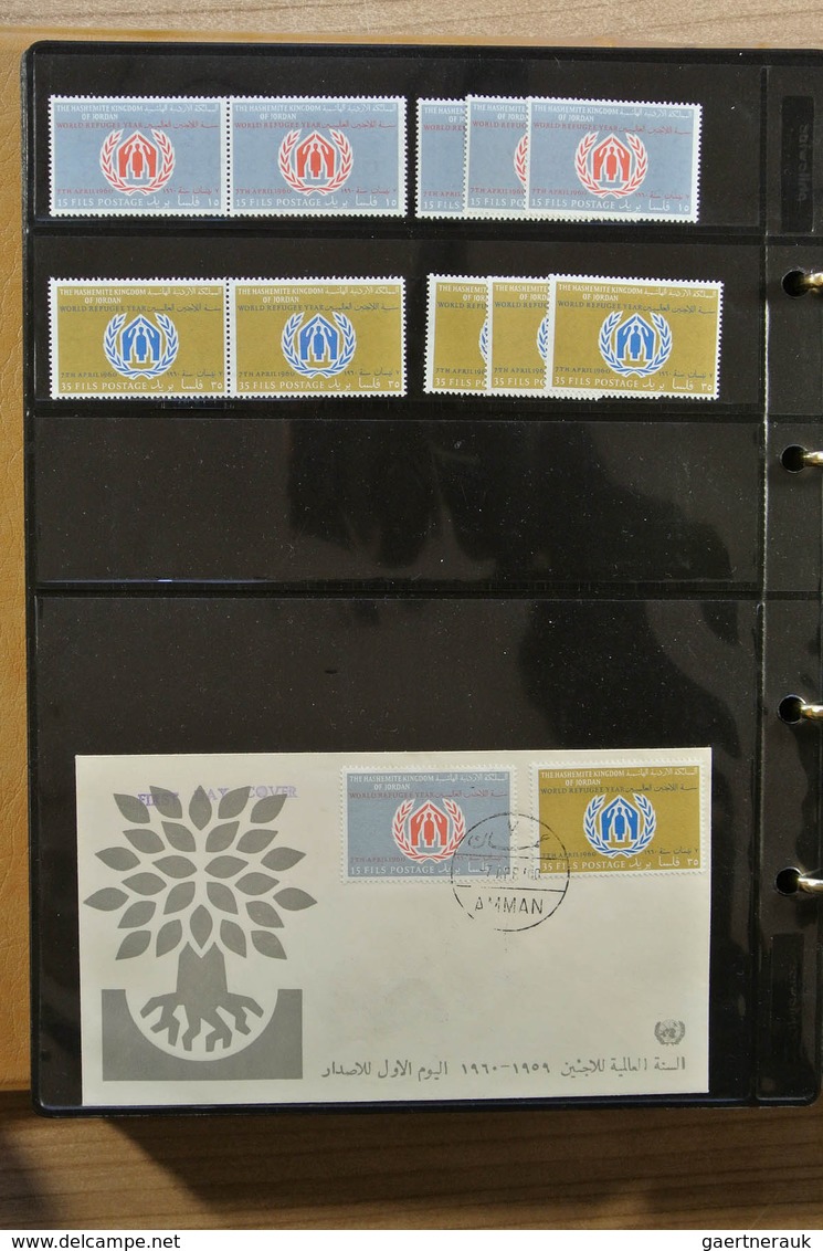 25123 Thematik: Intern. Organisationen / international organizations: Album with MNH sets and FDC's of var