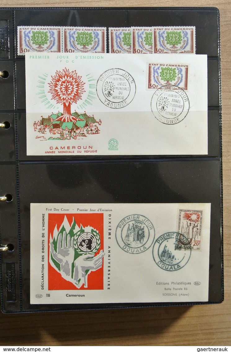 25123 Thematik: Intern. Organisationen / international organizations: Album with MNH sets and FDC's of var