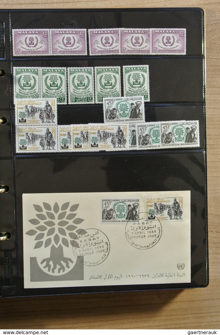 25123 Thematik: Intern. Organisationen / international organizations: Album with MNH sets and FDC's of var