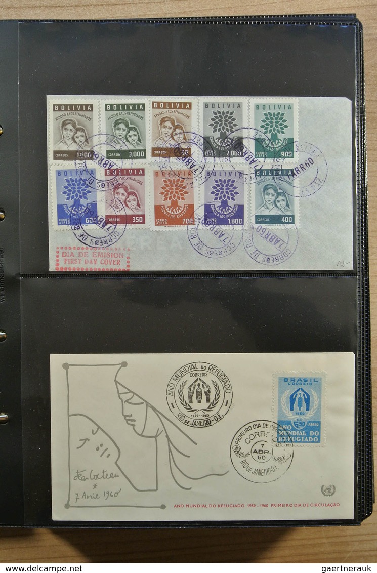 25123 Thematik: Intern. Organisationen / international organizations: Album with MNH sets and FDC's of var