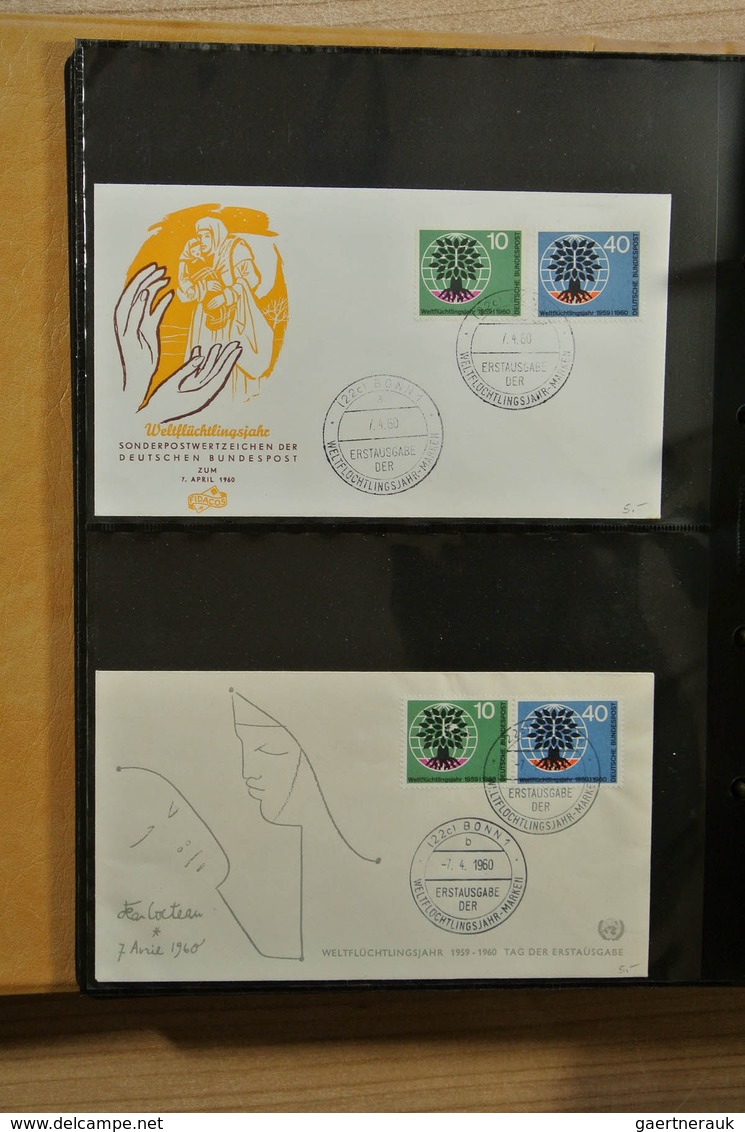 25123 Thematik: Intern. Organisationen / international organizations: Album with MNH sets and FDC's of var