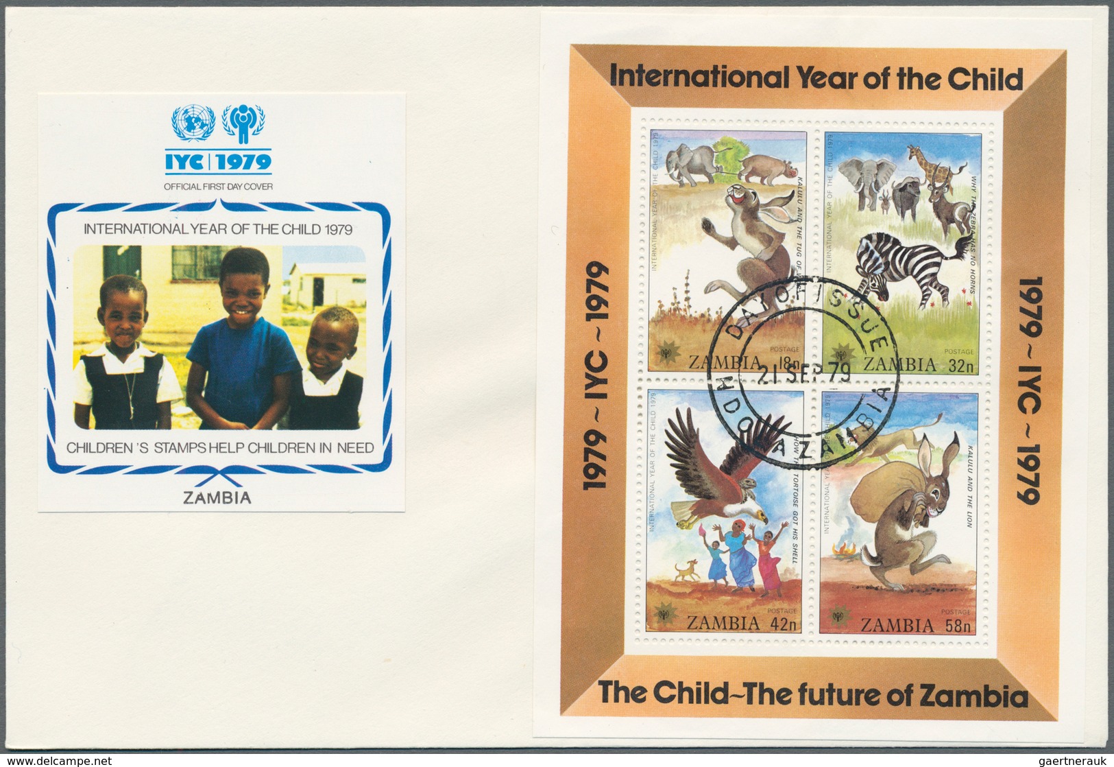 25154 Thematik: Kinder / Children: 1979, INTERNATIONALES JAHR DES KINDES: Bestand Von Ca. 350 UNICEF-Sonde - Andere & Zonder Classificatie