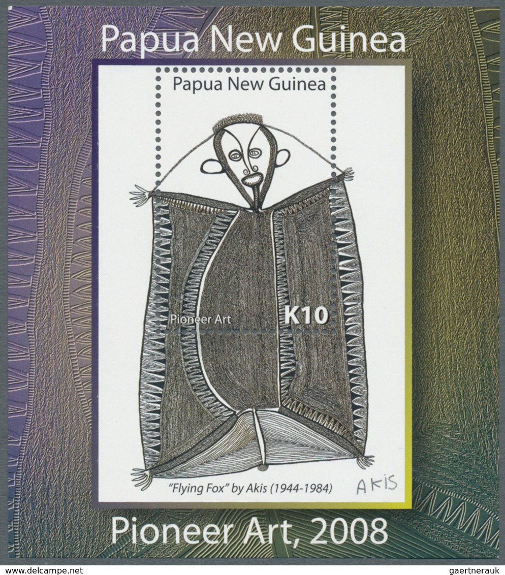 25172 Thematik: Kunst / Art: 2008, Papua New Guinea. Lot Of 830 Souvenir Sheets PIONEER ART BY TIMOTHY AKI - Autres & Non Classés