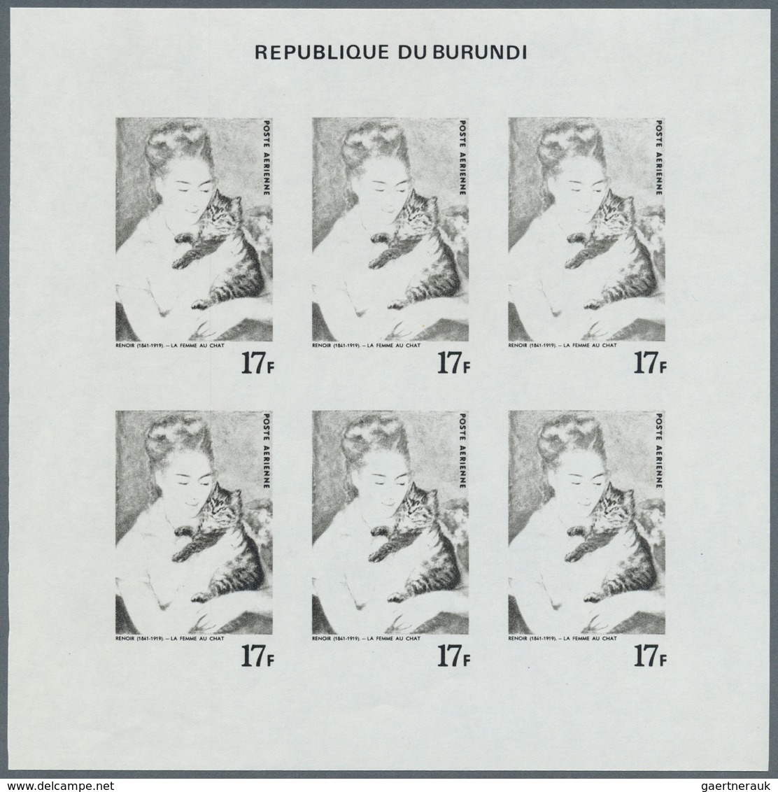 25192 Thematik: Malerei, Maler / Painting, Painters: 1968, Burundi. Progressive Proofs Set Of Sheets For T - Autres & Non Classés