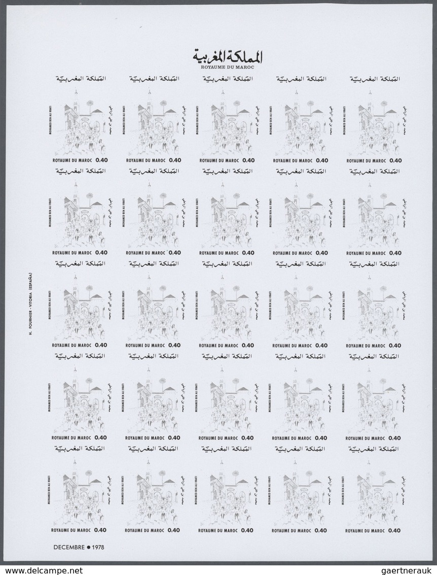 25194 Thematik: Malerei, Maler / Painting, Painters: 1979, Morocco. Progressive Proofs Set Of Sheets For T - Autres & Non Classés