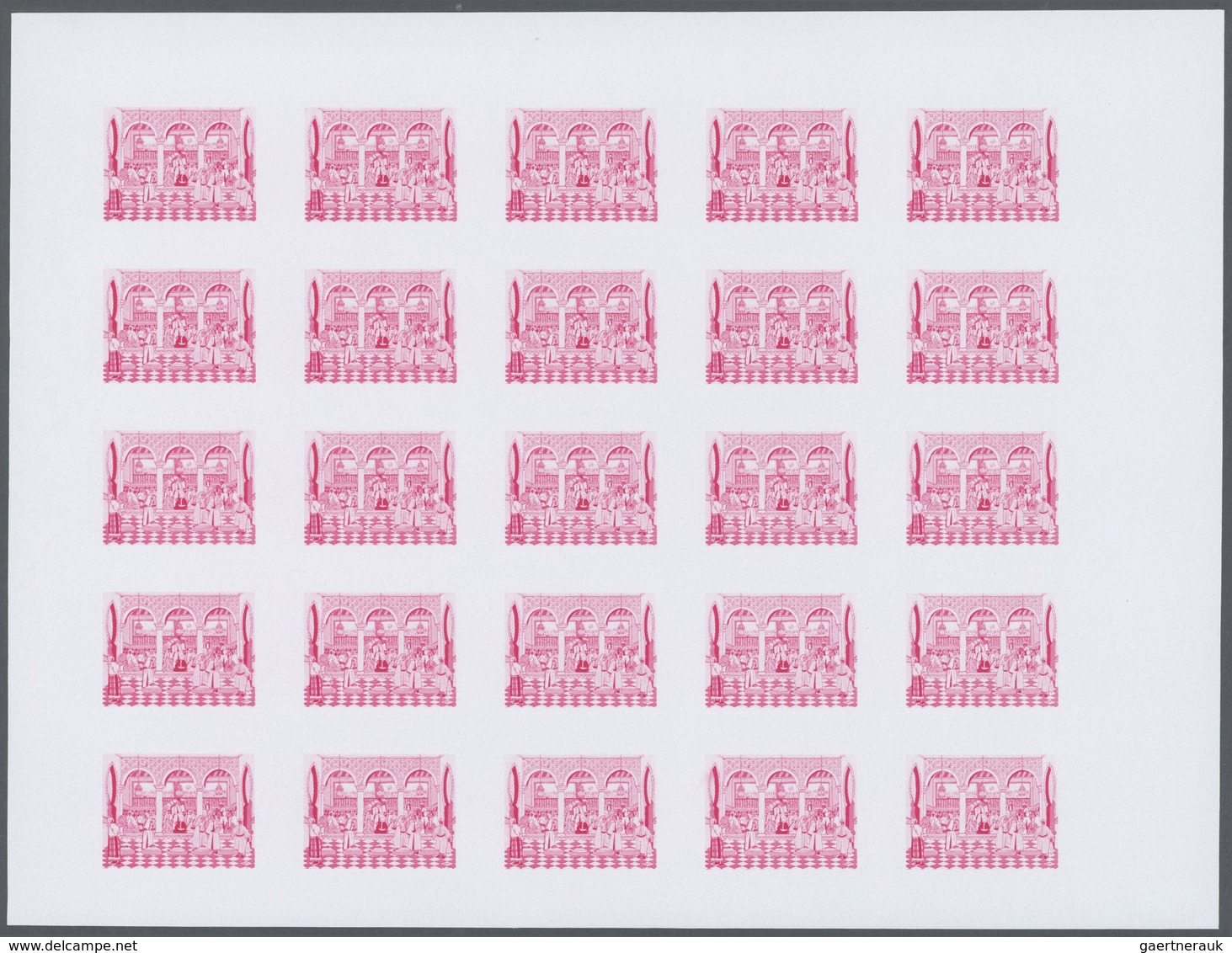 25194 Thematik: Malerei, Maler / painting, painters: 1979, Morocco. Progressive proofs set of sheets for t