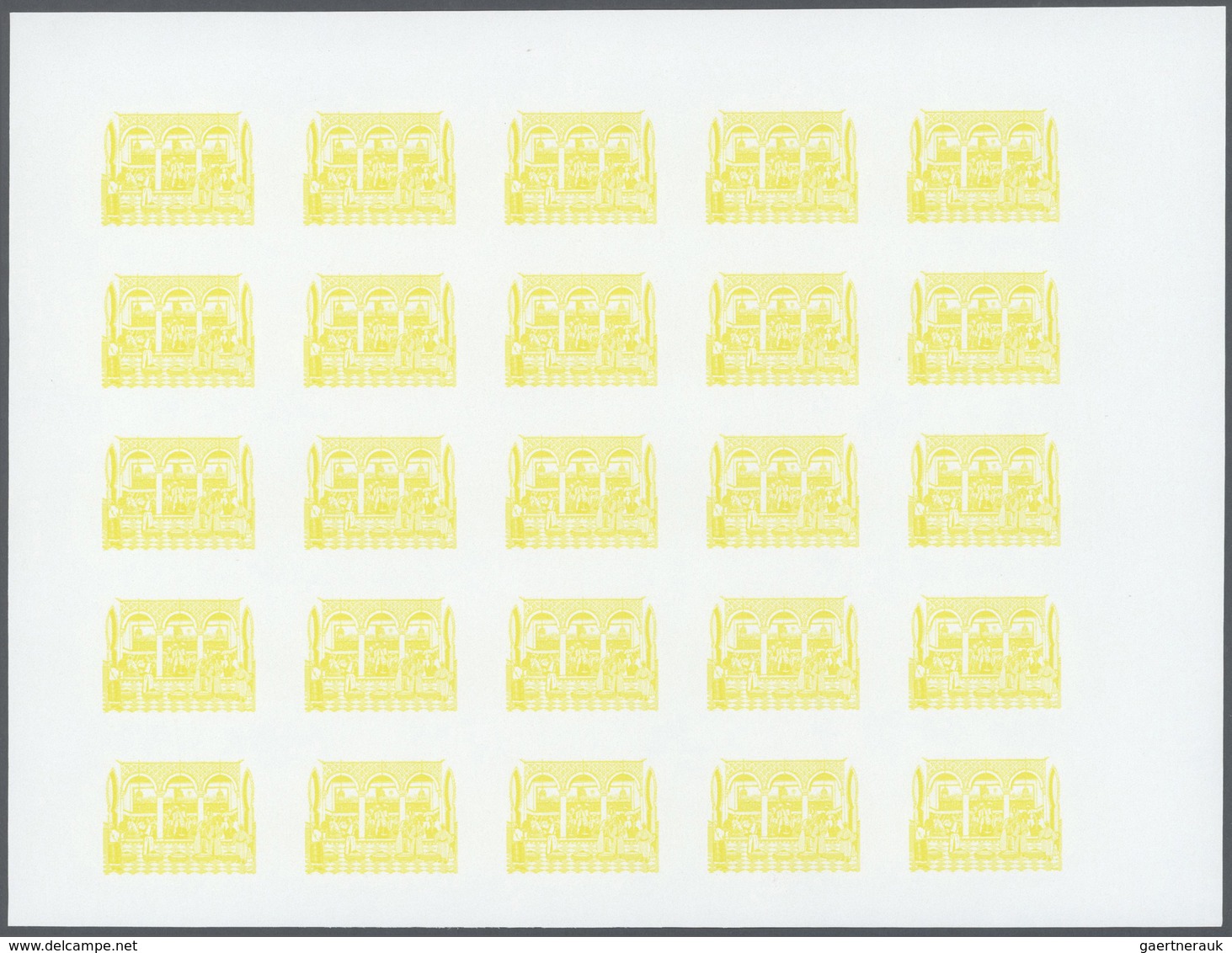 25194 Thematik: Malerei, Maler / painting, painters: 1979, Morocco. Progressive proofs set of sheets for t