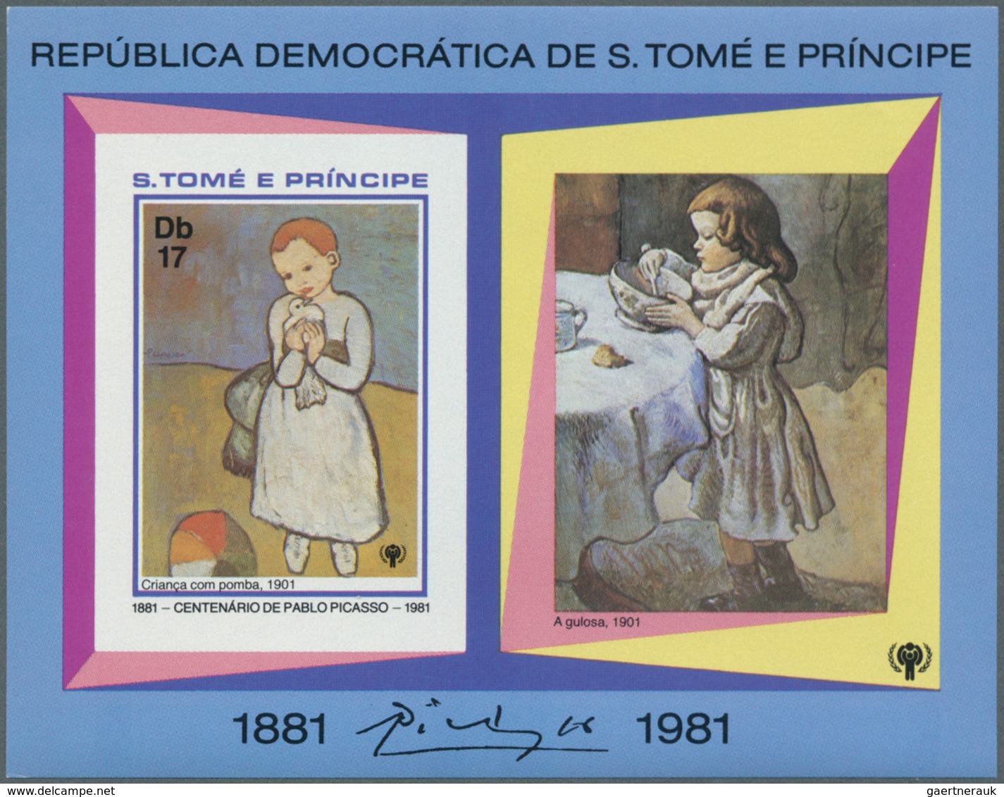 25196 Thematik: Malerei, Maler / Painting, Painters: 1981, SAO TOME E PRINCIPE: 100th Birthday Of Pablo PI - Autres & Non Classés