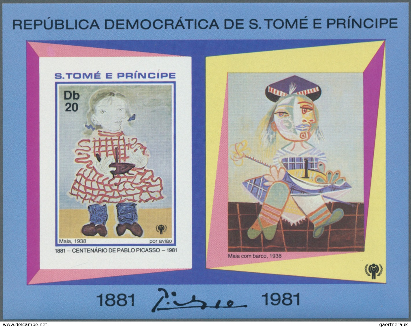 25196 Thematik: Malerei, Maler / Painting, Painters: 1981, SAO TOME E PRINCIPE: 100th Birthday Of Pablo PI - Autres & Non Classés