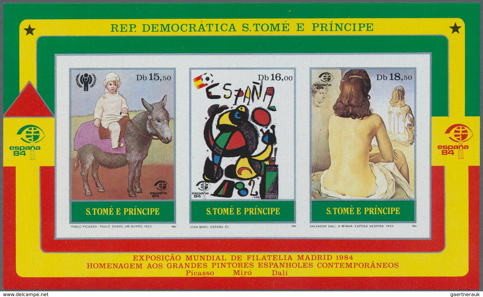 25198 Thematik: Malerei, Maler / Painting, Painters: 1984, SAO TOME E PRINCIPE: International Stamp Exhibi - Autres & Non Classés