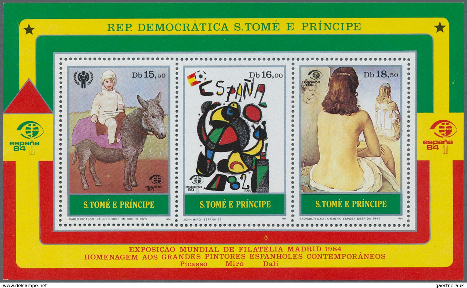 25199 Thematik: Malerei, Maler / Painting, Painters: 1984, SAO TOME E PRINCIPE: International Stamp Exhibi - Autres & Non Classés